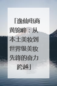 逸仙电商黄锦峰：从本土美妆到世界级美妆先锋的奋力跨越