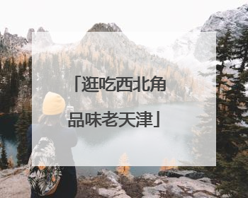 逛吃西北角 品味老天津