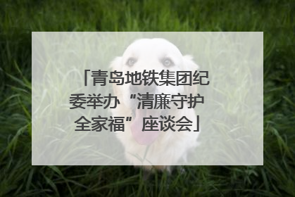 青岛地铁集团纪委举办“清廉守护全家福”座谈会