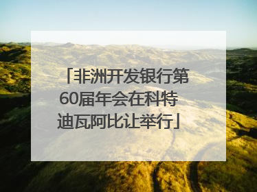 非洲开发银行第60届年会在科特迪瓦阿比让举行