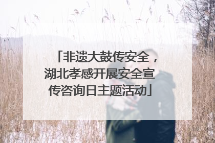 非遗大鼓传安全，湖北孝感开展安全宣传咨询日主题活动