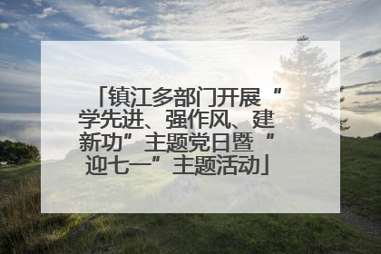 镇江多部门开展“学先进、强作风、建新功”主题党日暨“迎七一”主题活动