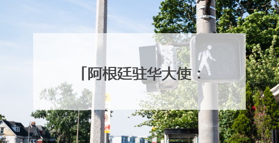 阿根廷驻华大使：发展中国家以中国模式为范本应对挑战