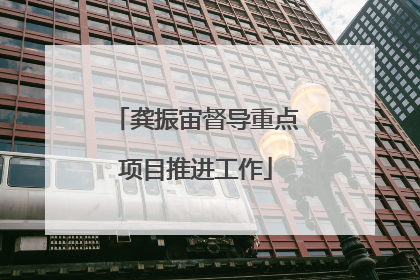 龚振宙督导重点项目推进工作