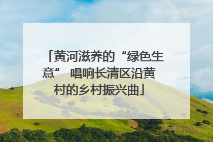 黄河滋养的“绿色生意” 唱响长清区沿黄村的乡村振兴曲