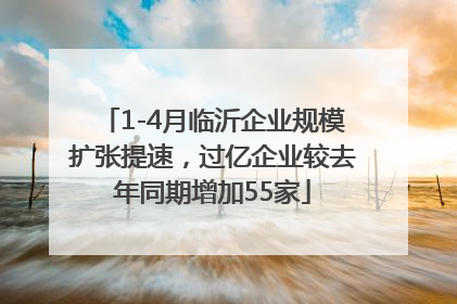 1-4月临沂企业规模扩张提速，过亿企业较去年同期增加55家