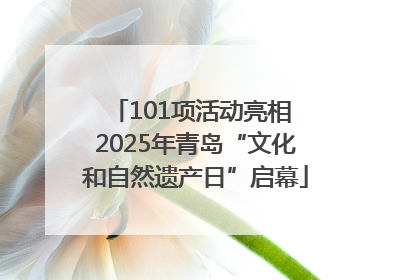 101项活动亮相 2025年青岛“文化和自然遗产日”启幕