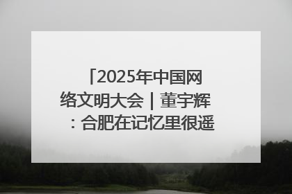 2025年中国网络文明大会｜董宇辉：合肥在记忆里很遥远也很亲切