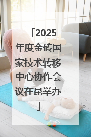 2025年度金砖国家技术转移中心协作会议在昆举办