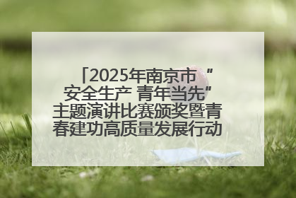 2025年南京市“安全生产 青年当先”主题演讲比赛颁奖暨青春建功高质量发展行动出征仪式举行