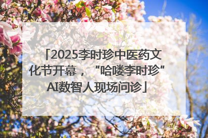 2025李时珍中医药文化节开幕，“哈喽李时珍”AI数智人现场问诊