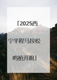 2025西宁半程马拉松鸣枪开跑